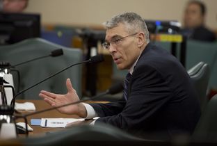Texas DPS Director Steve McCraw gives testimony during a joint committee hearing on border security on Jan 21, 2016