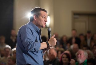 U.S. Sen. Ted Cruz fired up a crowd of evangelicals in West Des Moines, Iowa, on Jan. 27, 2016, ahead of the state's Feb. 1 Republican presidential caucus, which Cruz won.