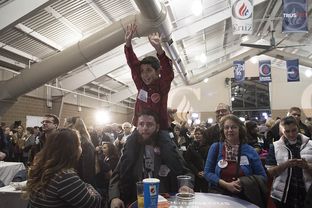 Supporters of Ted Cruz in Des Moines, Iowa, had plenty to celebrate on Feb. 1, 2016, Cruz won the state's Republican caucus.