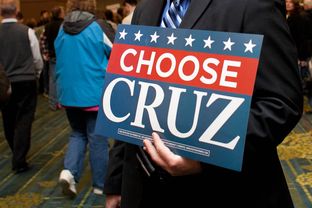 Supporters gather to see Sen. Ted Cruz and to await the results of the Republican caucus at the Iowa State Fairgrounds in Des Moines, Iowa on February 1, 2016.
