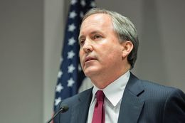 Texas Attorney General Ken Paxton is shown at a news conference in Austin on Jan. 13, 2016, to announce a new unit of the attorney general’s office dedicated to combating human trafficking.