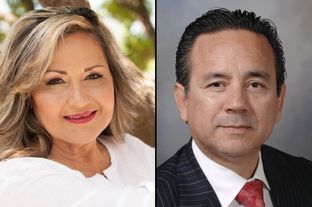 Democrats candidates Helen Madla, left, and incumbent Carlos I. Uresti, right, run in the 2016 election for Texas Senate District 4.