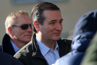 Republican presidential candidate and Texas U.S. Sen. Ted Cruz campaigns in New Hampshire in February.