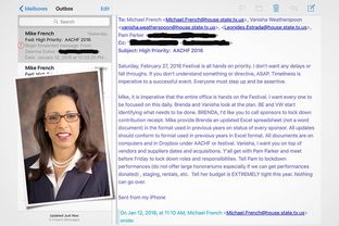 An email from state Rep. Dawnna Dukes to members of her staff. The email provides instructions for work her staff must complete before the upcoming African American Community Heritage Festival.