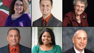 Right to Left, Top to Bottom: Georgina Perez, Dakota Carter, Mary Lou Bruner, Joe Fierro, Jr., Jasmine L. Jenkins, Keven M. Ellis