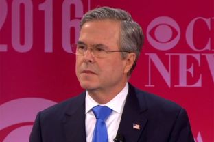 Former Florida Gov. and presidential candidate Jeb Bush at the GOP debate in Greenville, South Carolina on Feb. 13, 2016.