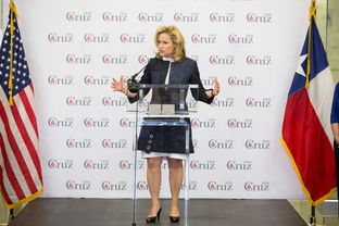 Heidi Cruz campaigns for her husband in Beaumont, Texas on Friday, February 26, 2016.