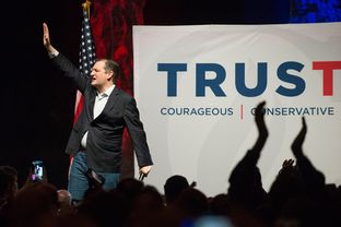 U.S. Sen. Ted Cruz of Texas during a campaign rally at Gilley's in Dallas on Feb. 29, 2016.