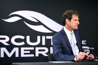 Bobby Epstein, Chairman and CEO of Circuit of the Americas, speaks at a press conference concerning F1's return to COTA at the COTA Downton Paddock on March 9, 2016.