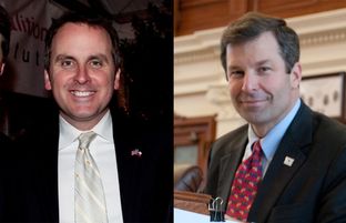 State Reps. Bryan Hughes, R-Mineola, and David Simpson, R-Longview, competed in a runoff in the GOP race for Senate District 1.