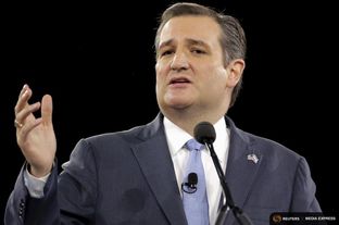 Republican U.S. presidential candidate Ted Cruz addresses the American Israel Public Affairs Committee (AIPAC) afternoon general session in Washington on March 21, 2016.