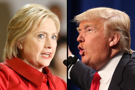 Democrat Hillary Clinton and Republican Donald Trump are facing off in the 2016 presidential election.