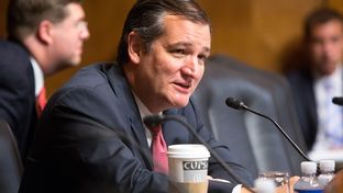 U.S. Sen. Ted Cruz, R-Texas, speaks during a U.S. Senate Judiciary Committee hearing in Washington, D.C., to consider five nominees to fill vacancies on federal courts in Texas. The hearing was Sept. 7, 2016.