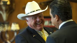 Texas Agriculture Commissioner Sid Miller in his office in Austin, Sept. 14, 2016.