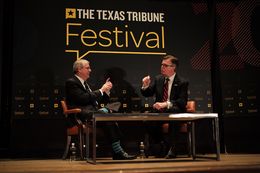 Ross Ramsey, executive editor of The Texas Tribune, interviewed Lt. Gov. Dan Patrick at The Texas Tribune Festival on Sept. 24, 2016.