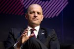 Independent candidate for president Evan McMullin is interviewed by Texas Tribune CEO Evan Smith at The Texas Tribune Festival on Sept. 25, 2016.