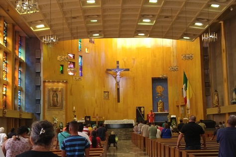 Parishioners attend a mass at Catedral de Nuestra Señora de Guadalupe in Ciudad Juárez.