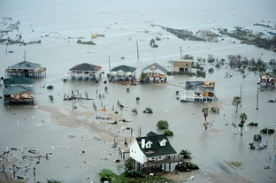 U.S. Airforce conduct search and rescue - Galveston Island, Texas, after Hurricane Ike Sept. 13.
