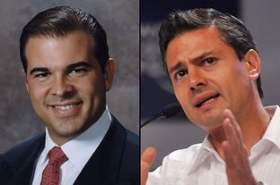 Nelson Balido, the president of the Border Trade Alliance (left) and President-elect, Enrique Peña Nieto