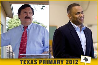 Dallas attorney Domingo Garcia, left, and Fort Worth state Rep. Marc Veasey, right.