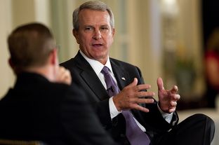 Texas Health and Human Services Commission chief Kyle Janek at a Texas Tribune event.