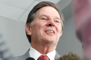 Tom DeLay, shown after his trial in 2011. DeLay, who was convicted of conspiracy and money-laundering, was found innocent of all charges by the Texas Court of Criminal Appeals in 2014.