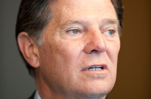 Former U.S. House Majority Leader Tom DeLay on Nov. 1, 2010, before opening arguments in his trial.