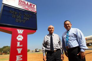 In Dilley ISD, southwest of San Antonio, business manager Elpidio Mata and Superintendent Nobert Rodriguez have seen property values balloon to about $275 million from $130 million two years ago.