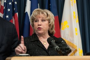 State Sen. Jane Nelson, R-Flower Mound, is shown speaking at a Jan. 16, 2013, news conference addressing Medicaid.