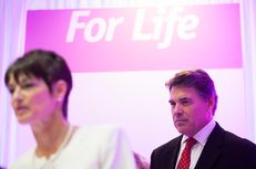Rick Perry and state Sen.-elect Donna Campbell at a press conference announcing the governor's support for Texas Right to Life's Preborn Pain Bill in Houston on Dec. 11, 2012.