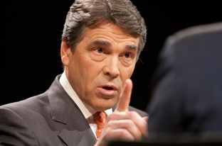 Gov. Rick Perry in an interview with Tribune CEO and Editor-in-Chief Evan Smith