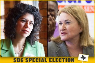 State Rep. Carol Alvarado (left), D-Houston, and Former Harris County Commissioner Sylvia Garcia are among the eight candidates vying to replace the late Sen. Mario Gallegos.