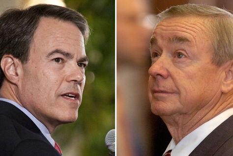 House Speaker Joe Straus and the man in the running to unseat him, state Rep. Warren Chisum, R-Pampa.