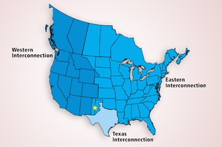 There are three electric grids in the continental United States. A project in New Mexico called Tres Amigas plans to interlink all three.