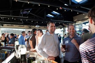 About 175 people attended a happy hour held by the Austin Petroleum Exploration Society on Nov. 1. Austin is increasingly becoming an oil and gas hub.