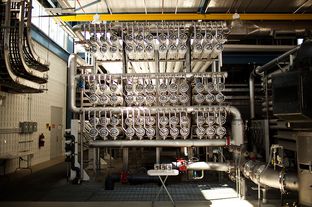 Seen is the inside of the Kay Bailey Hutchison Desalination Plant on April 16, 2012. The $87 million facility produces 27.5 million gallons of water per day, making it the largest inland desalination plant in the world.