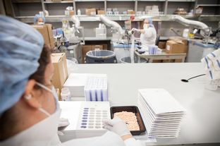 A pharmacy technician loads pills into punch cards at the Texas Department of Criminal Justice's pharmacy in Huntsville on Wed. Sept. 19, 2012.