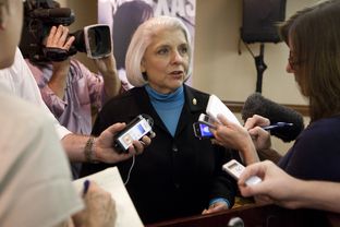 Sen. Judith Zaffirini, D-Laredo, speaks to reporters on Oct. 4, 2012. She was replaced as the Senate Higher Education Committee chair.