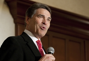 Gov. Rick Perry speaks at Williamson County Republican dinner in Round Rock, his first public speech since leaving the presidential race.