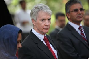 Ryan Crocker is shown at a 2011 news conference in Herat, Afghanistan. He has been on leave from Texas A&M University since President Obama tapped him to serve as U.S. ambassador to Afghanistan in April 2011.