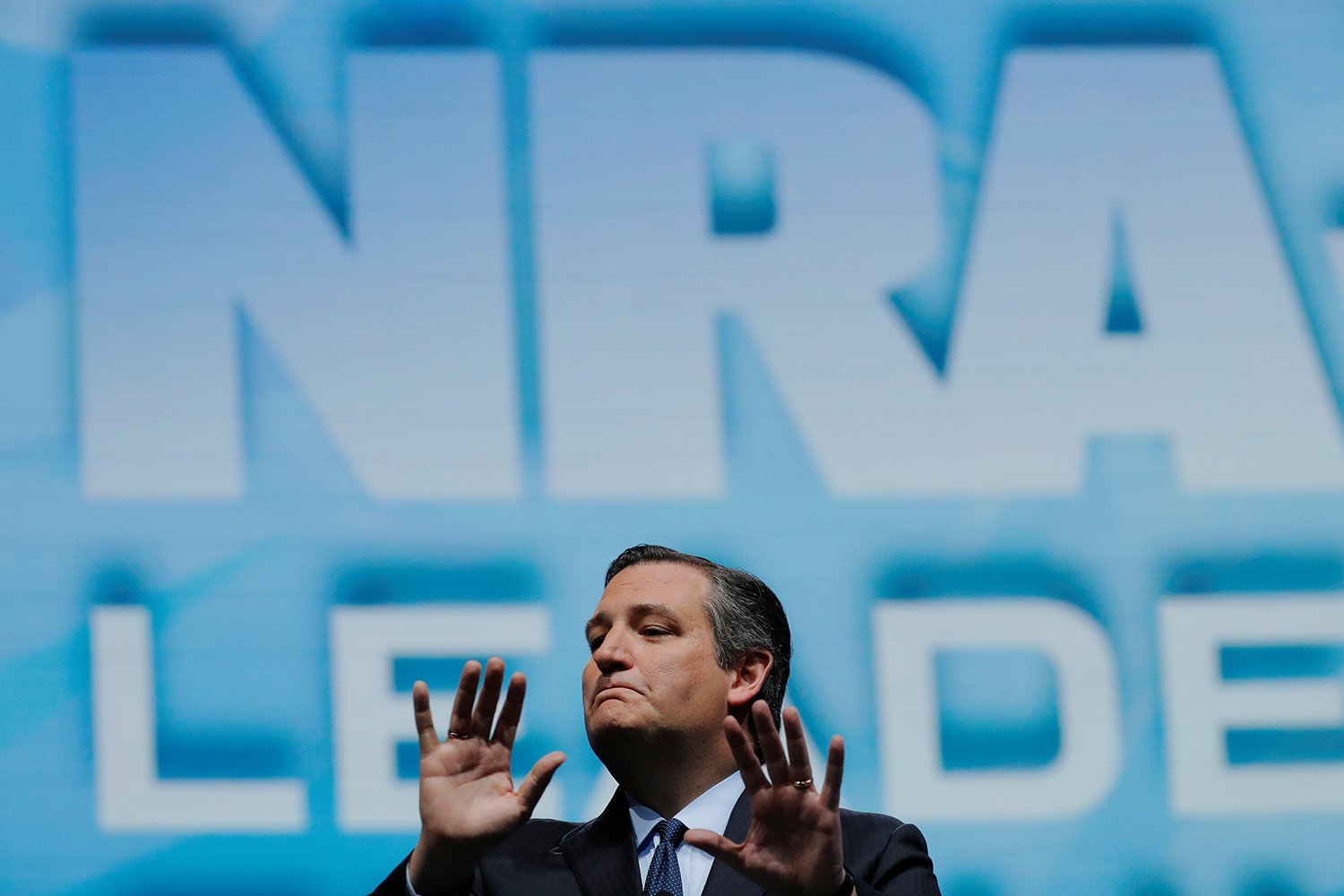 U.S. Sen. Ted Cruz speaks at the annual National Rifle Association convention in Dallas on Friday, May 4, 2018.