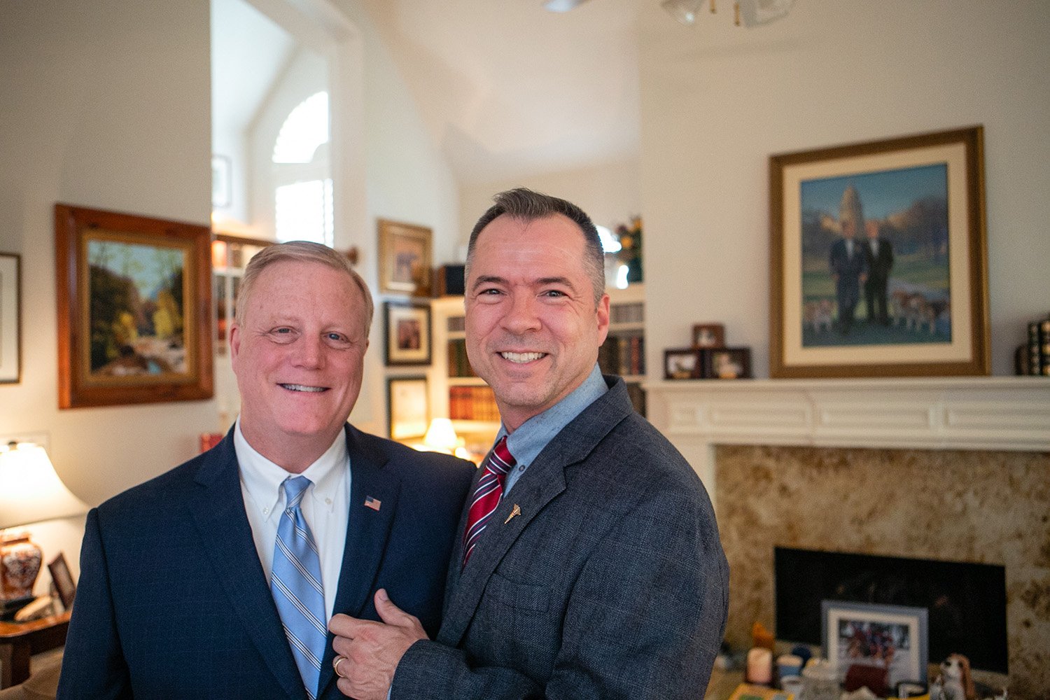 Mark Phariss and Vic Holmes in their Plano home on June 30, 2018.