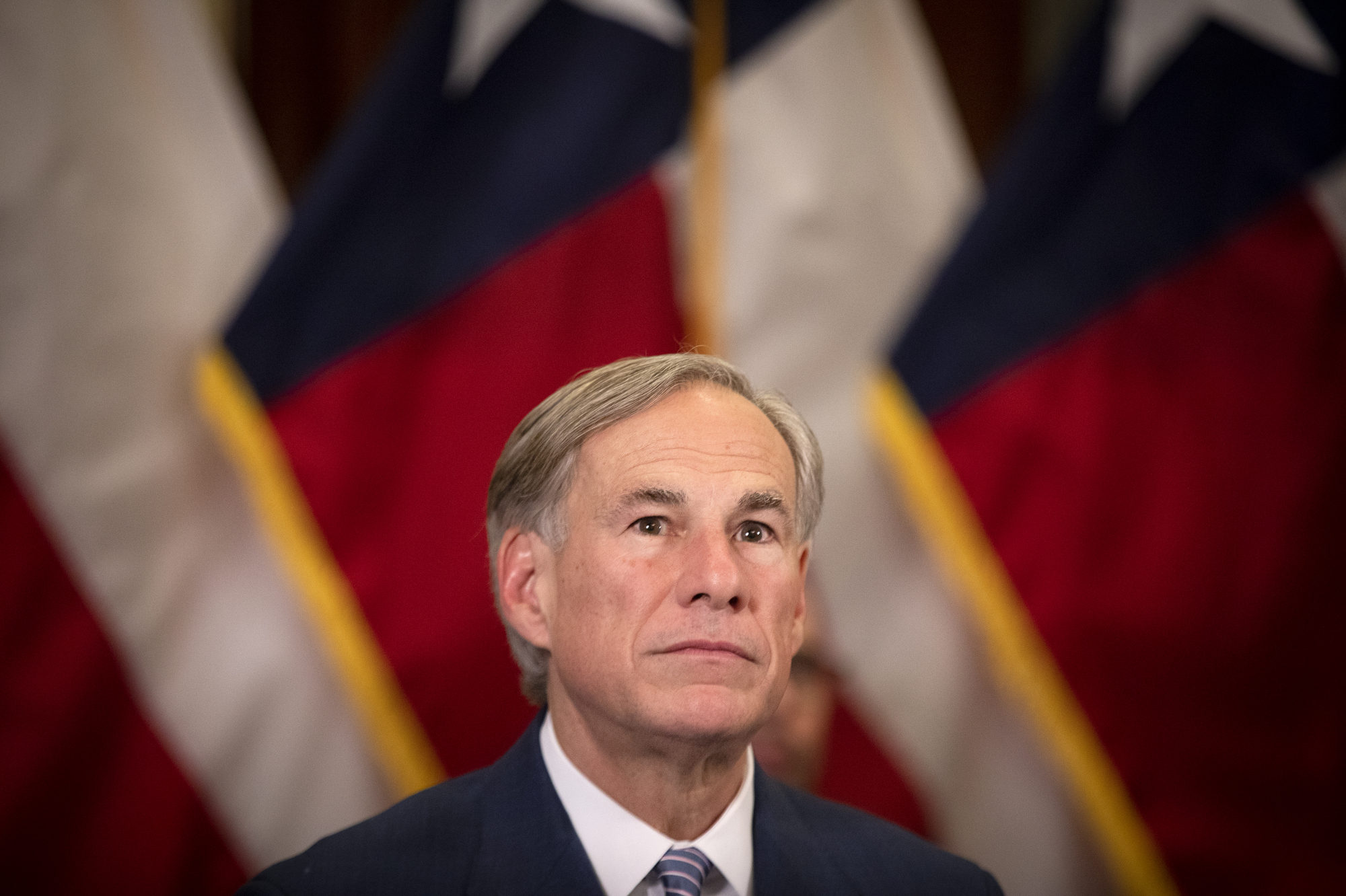 Gov. Greg Abbott announced a strike force in charge of laying steps to re-open the Texas economy at a press conference in the capitol on April 17, 2020.