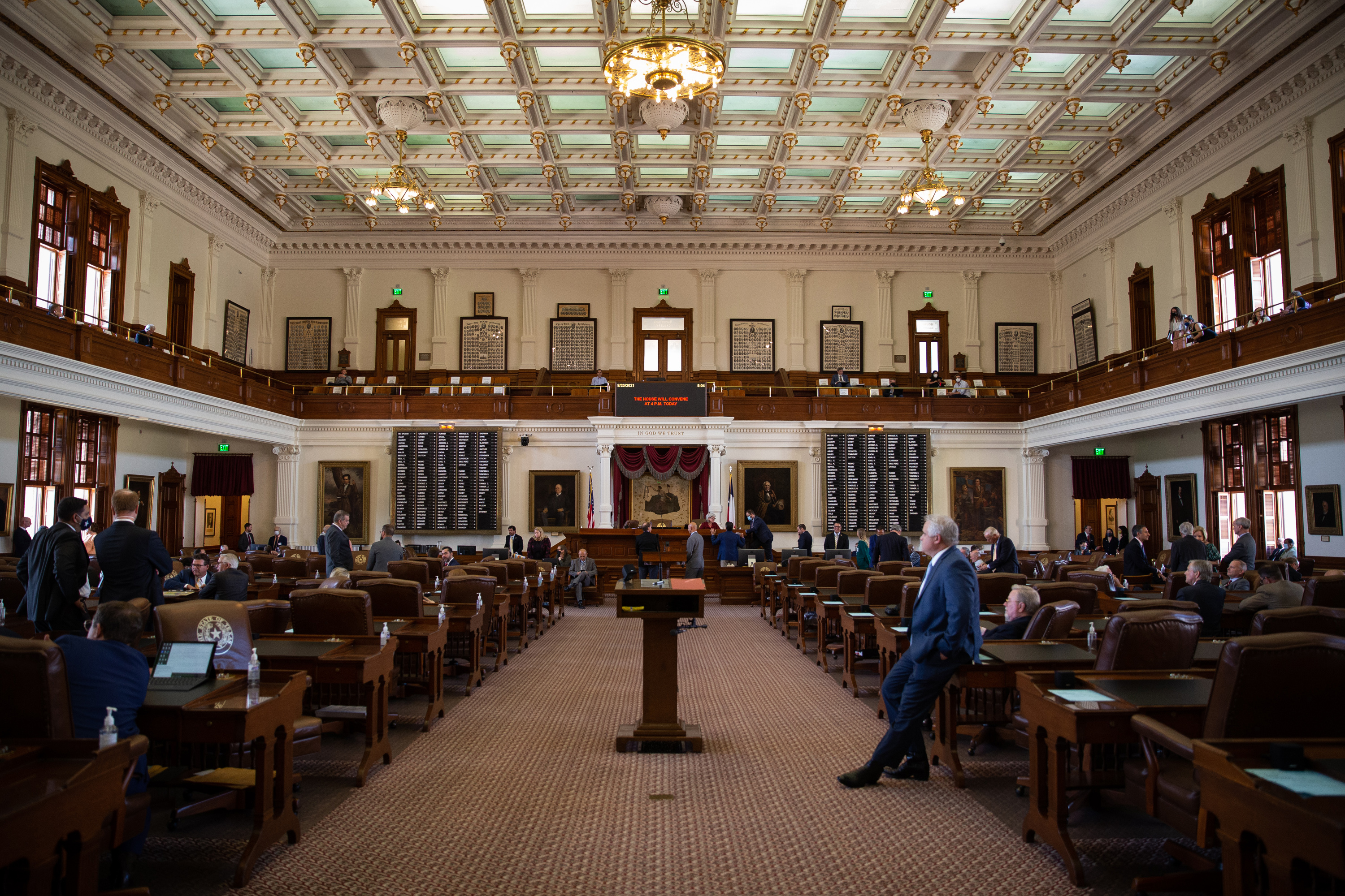 The House floor on Aug. 23, 2021.