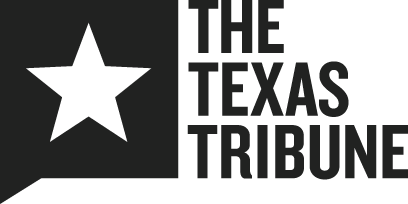 Stacked, all black version of the Texas Tribune logo