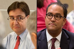 U.S. Rep. Pete Gallego (left), an Alpine Democrat, is facing a challenge from Will Hurd, a former CIA agent, in the race to represent the 23rd Congressional District.