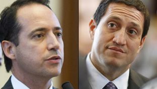 State Reps. José Menéndez (left) and Trey Martinez Fischer, both Democrats from San Antonio, are seeking the Texas Senate seat vacated by Leticia Van de Putte, who is running for mayor of San Antonio.