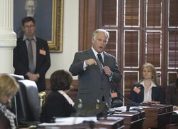 Sen. Kirk Watson, D-Austin, debates changes that would affect the so-called "two-thirds rule" in the Texas Senate on Jan. 21, 2015.