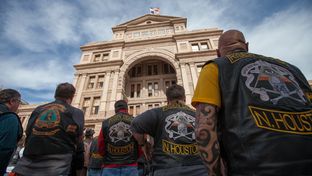 Bikers from all over Texas came to the Capitol to lobby their representatives for their causes, Jan. 26, 2015.
