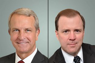 Kyle Janek, left, head of the state Health and Human Services Commission, will step down July 1. He will be replaced by Chris Traylor, right.